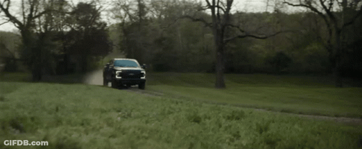 Black Ford Rolling On Fields GIF