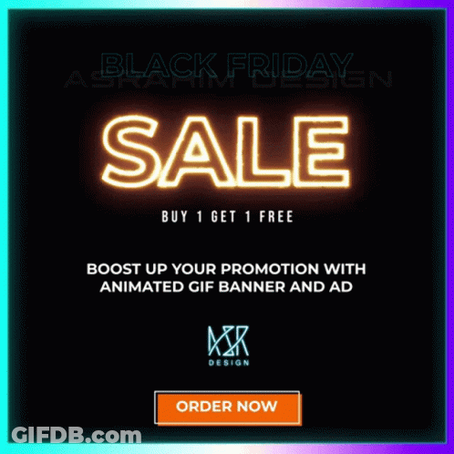 Black Friday Sale Buy 1 Get 1 Free GIF