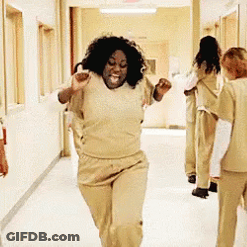 Black Girl Dance Of Excitement GIF