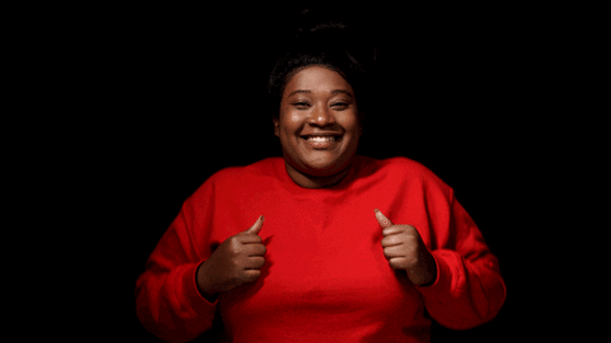 Black Girl Happy Chicken Dance GIF