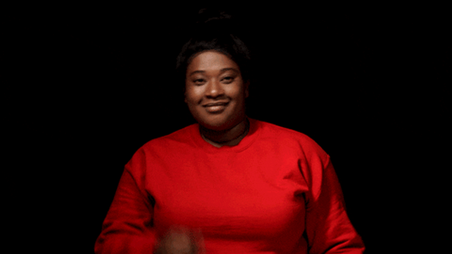 Black Girl Happy Shake Dance GIF