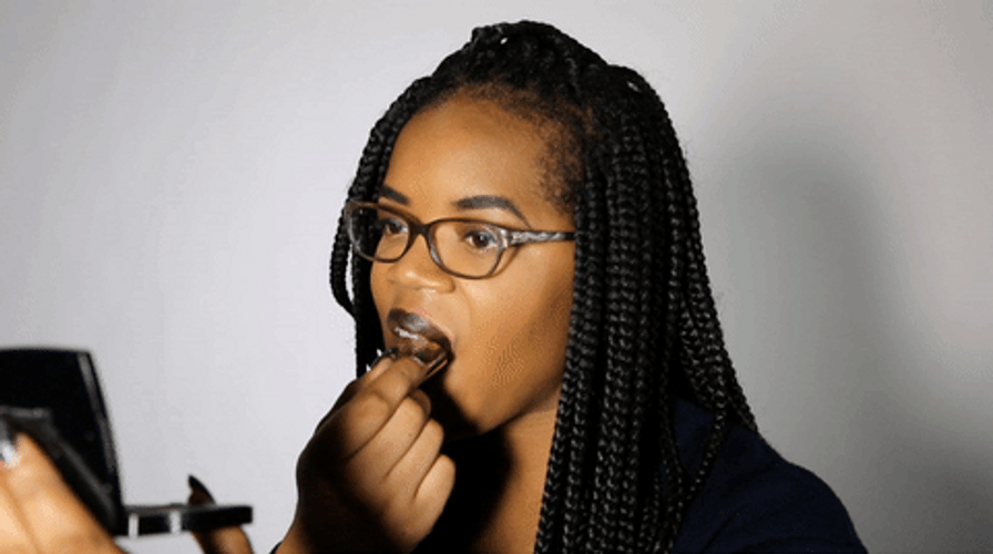 Black Girl Lipstick Makeup GIF