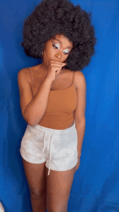 Black Girl Standing Sassy Ahem GIF