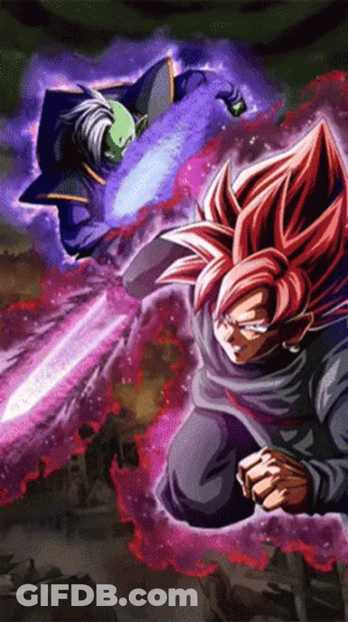 Black Goku And Zamasu GIF