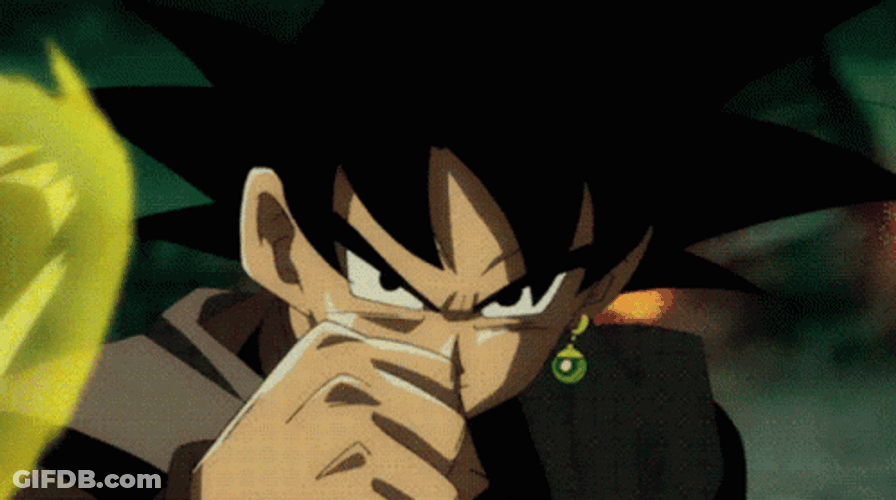 Black Goku Defense GIF