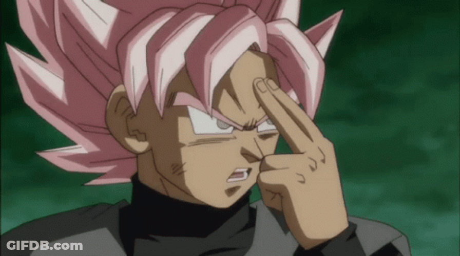 Black Goku Invisible Power GIF