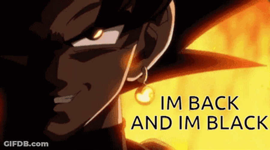 Black Goku Is Back In Black GIF