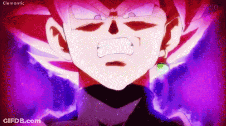 Black Goku Super Rage GIF
