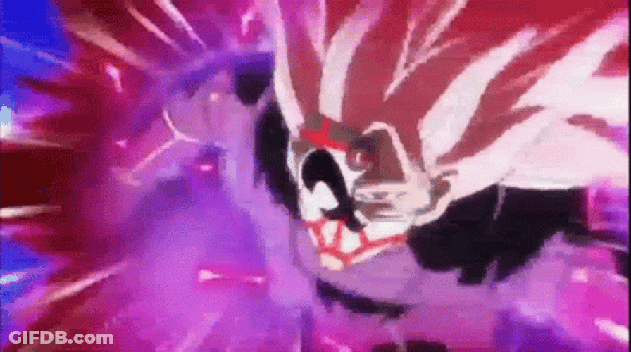 Black Goku Wearing Mask Fighting GIF