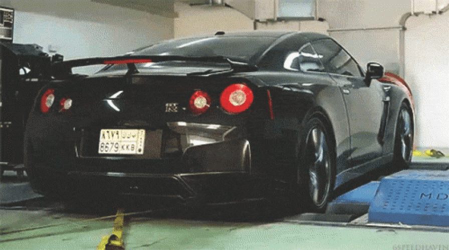 Black Gtr Firey Muffler GIF