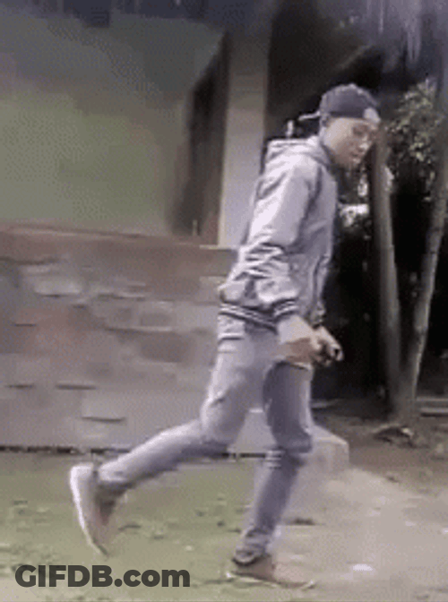 Black Guy Dancing Offbeat Running Man GIF