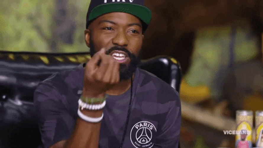 Black Guy Doing Italian Hand GIF