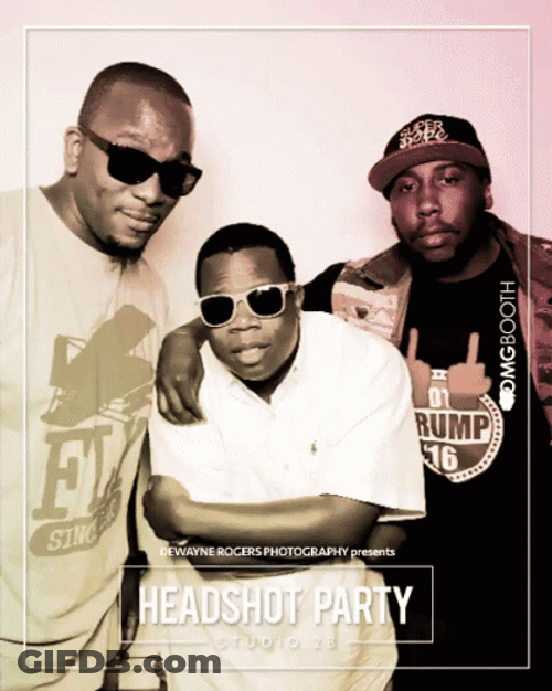 Black Guy Headshot Party GIF