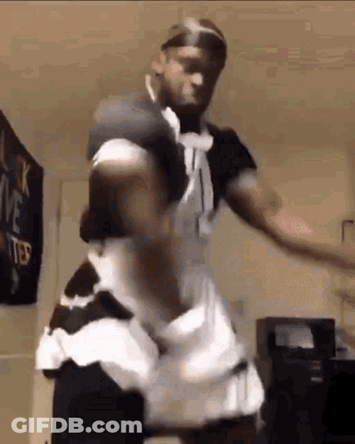 Black Guy Maid Vibe Black Maid Dance GIF