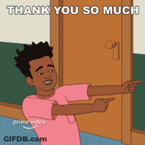 Black Guy Pointing Fingers Thank You So Much GIF