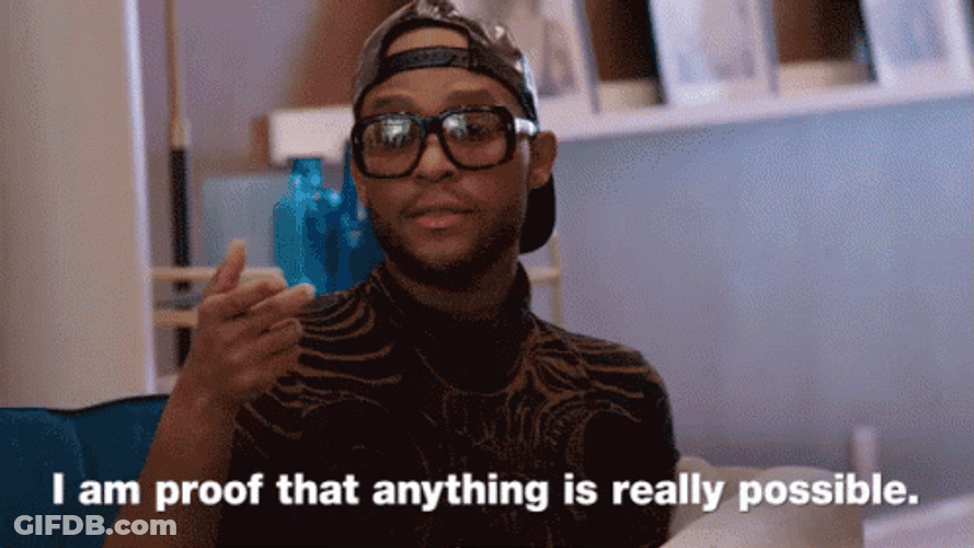 Black Guy Proof That Anything Is Possible GIF