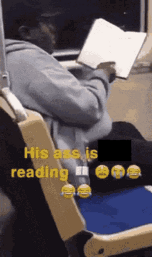 Black Guy Reading Fast GIF