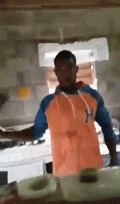 Black Guy Salute Meme GIF