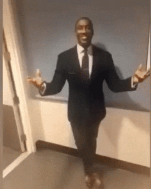 Black Guy Suit GIF