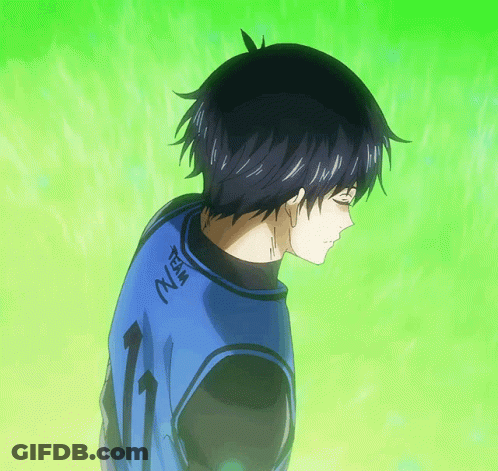 Black-Haired Boy In Blue Shirt Number 11 GIF