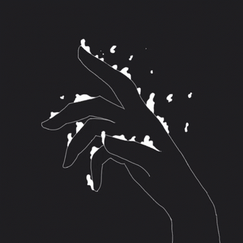 Black Hand Fire Art GIF