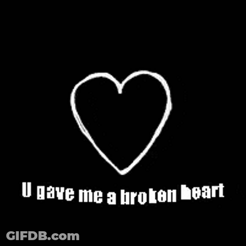Black Heart Breakin Apart GIF
