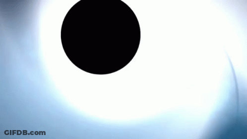 Black Hole In White Circle GIF