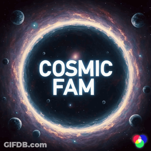 Black Hole With Cosmic Fam GIF