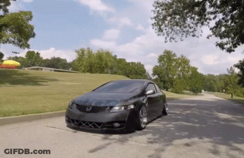 Black Honda Car GIF