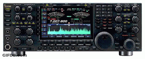Black Icom Radio Screen 7.07,800 GIF