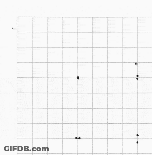 Black Ink Tesseract Drawing Animation GIF