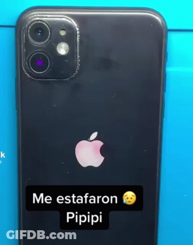 Black IPhone Sticker Me Estaaron Pipipi GIF