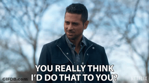 Black Jacket Man You Think I'd Do That GIF