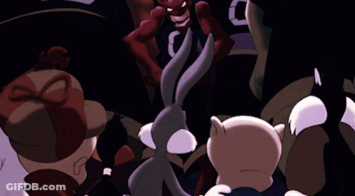 Black Jersey Cartoon Characters Numbers 0 And 0 GIF
