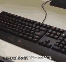 Black Keyboard Beside Computer GIF