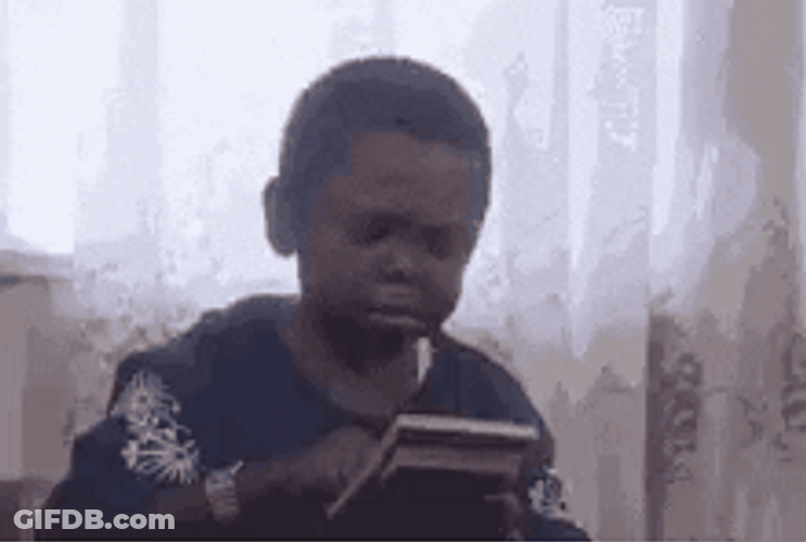 Black Kid Accountant Shocked Look GIF