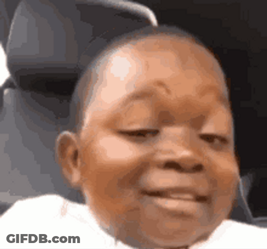 Black Kid Flirt Skills Pouting Lips GIF