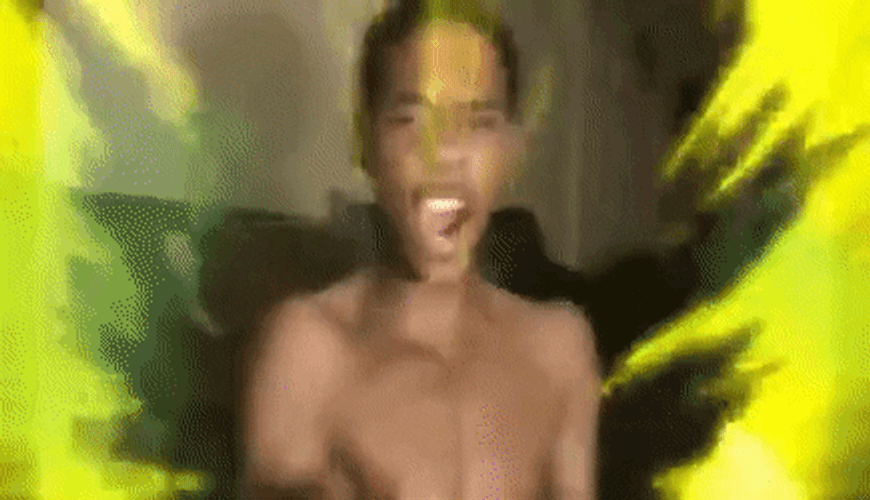 Black Kid In Super Saiyan Range GIF
