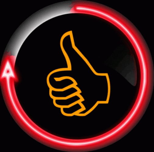 Black Like Button With Red Arrow Line GIF
