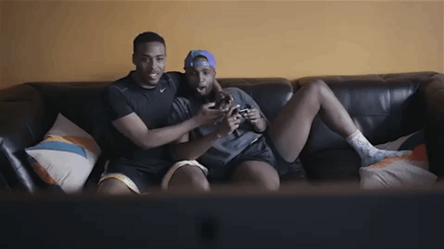 Black Love Playing Games GIF