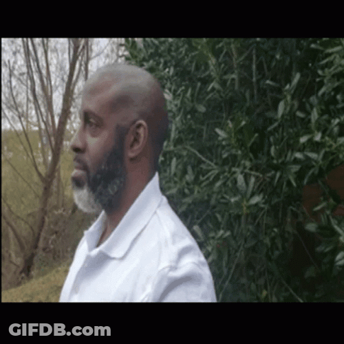 Black Man By The Bushes Hiding Meme GIF