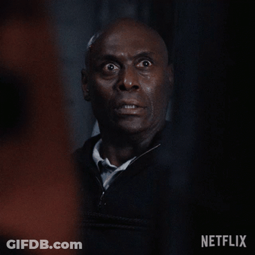 Black Man In Shock Fear GIF