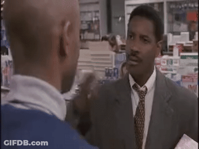 Black Man Poker Face Dap GIF