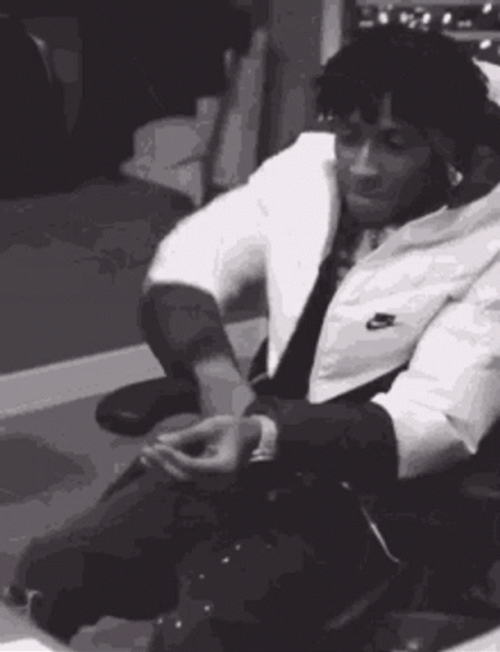 Black Man Right Foot Creep GIF