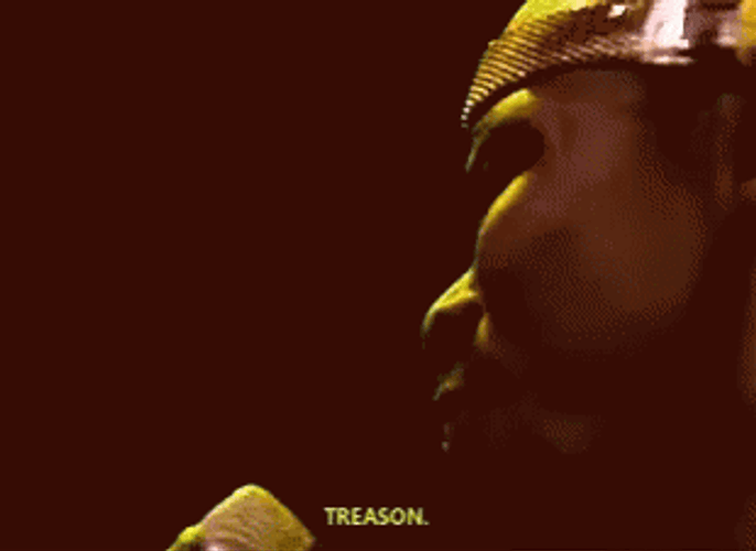 Black Man Singing It's Treason Then GIF