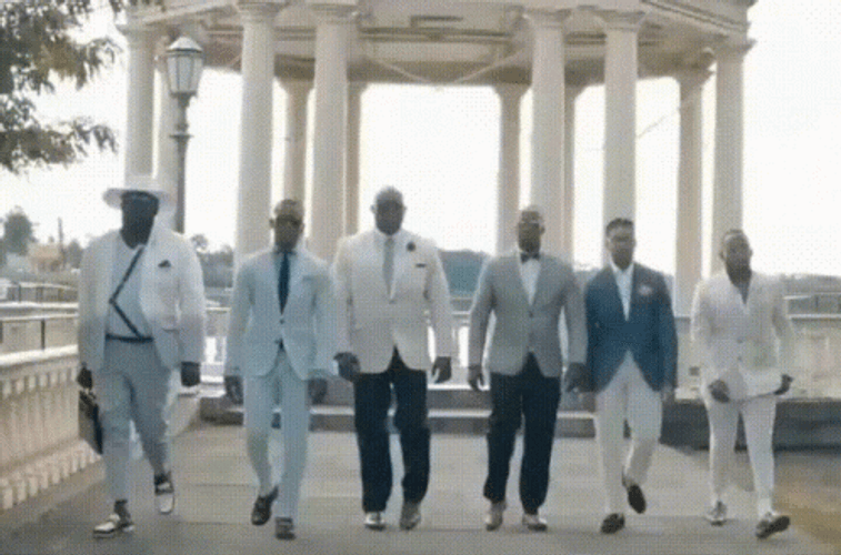Black Man Suits Models GIF
