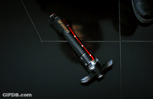 Black Object With Red Light GIF