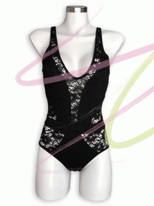 Black One Piece Swimsuit GIF