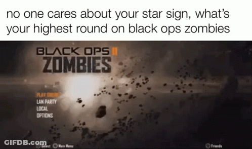 Black Ops Zombies No One Cares About Your Star Sign GIF