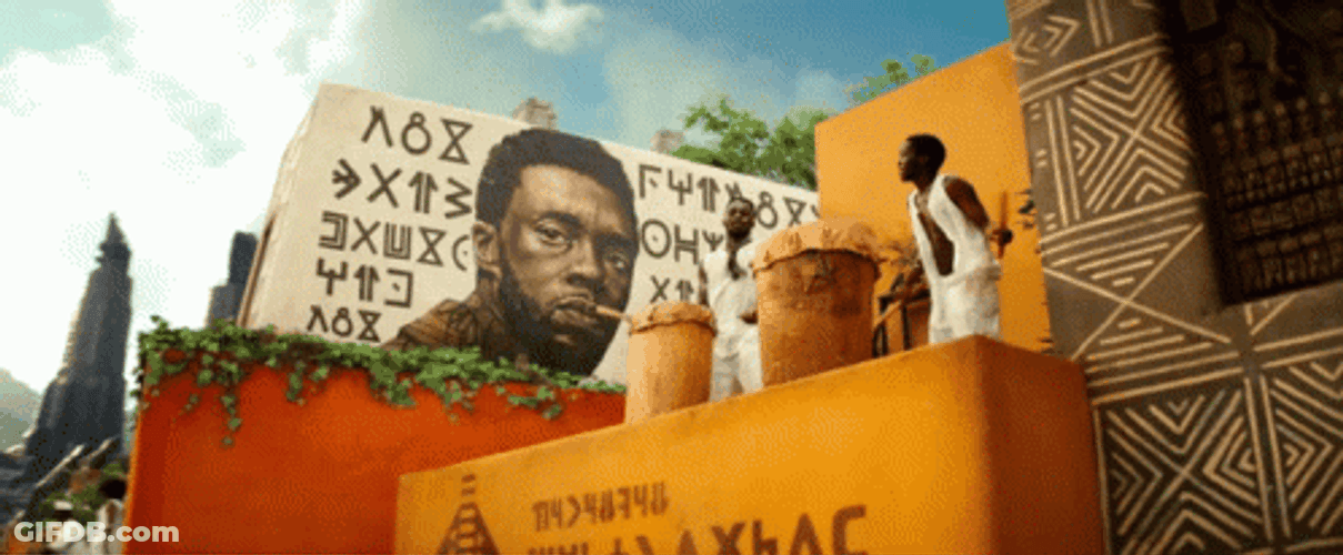 Black Panther Drums Forever Wakanda GIF